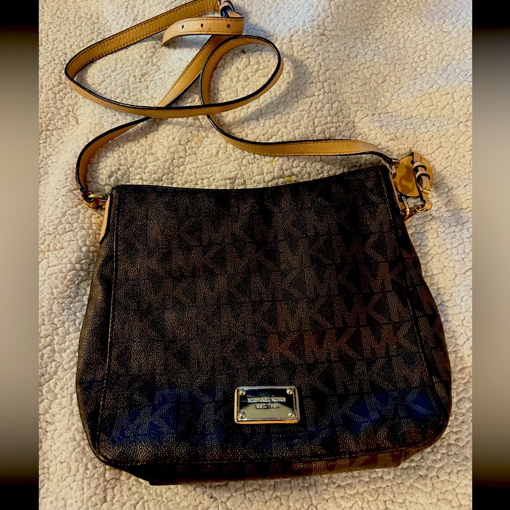 Michael Kors Brown Signature Crossbody Bag